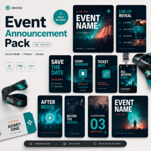 Event announcement pack