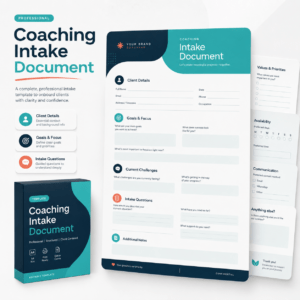 Coaching intake