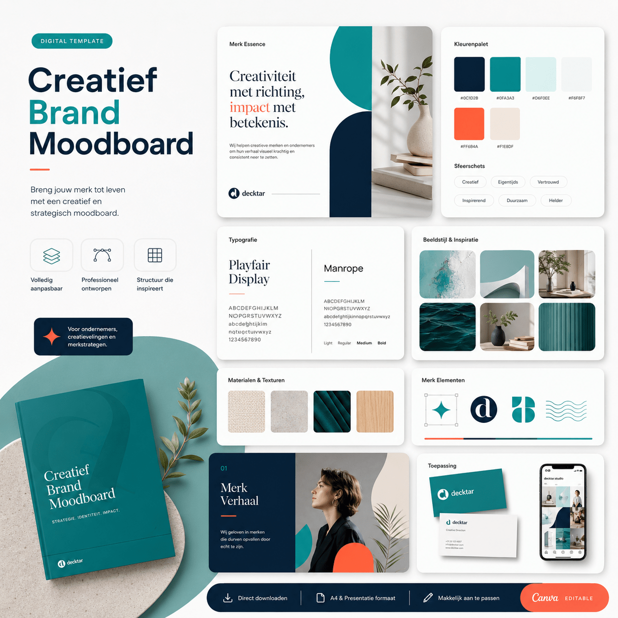 Creatief brand moodboard
