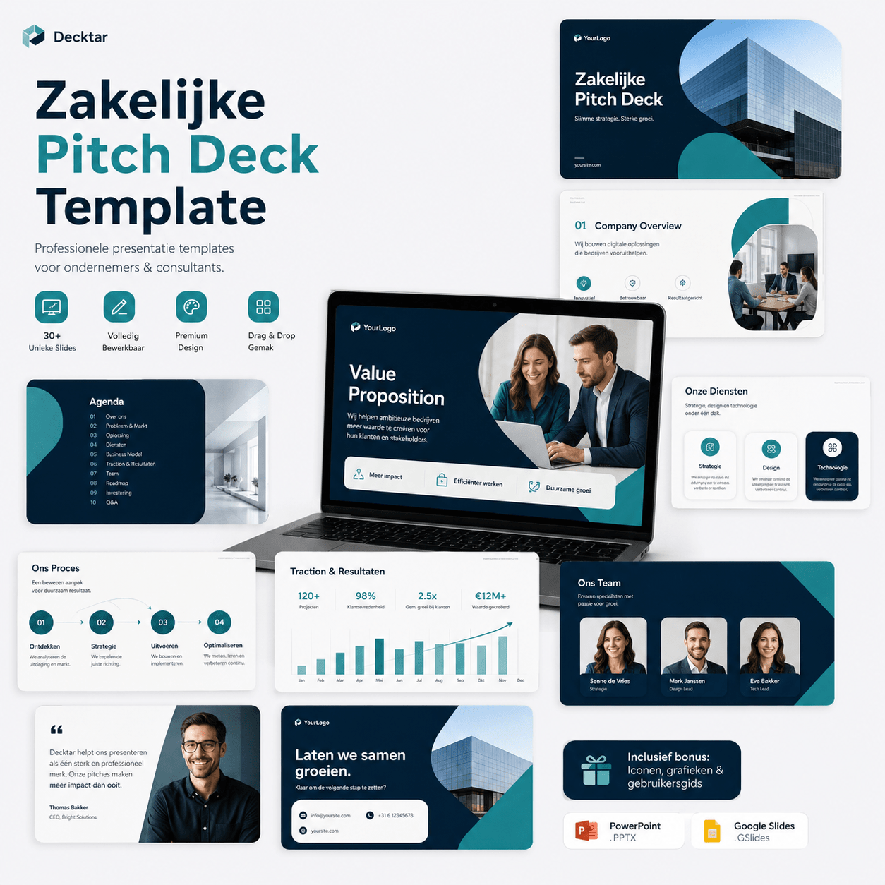 Zakelijke pitch deck